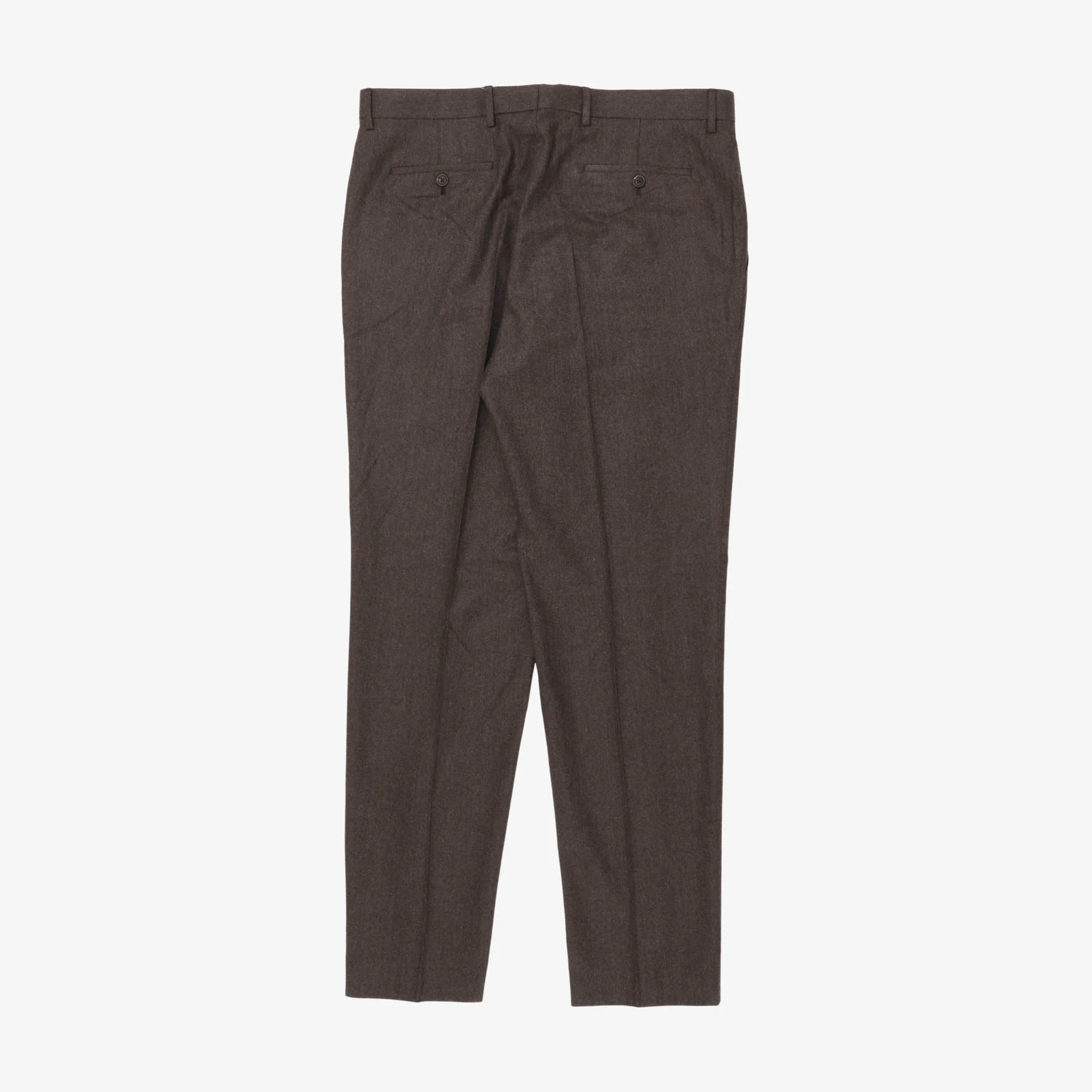 Wool Flannel Tailored Trousers (38W X 34L) - Image 2