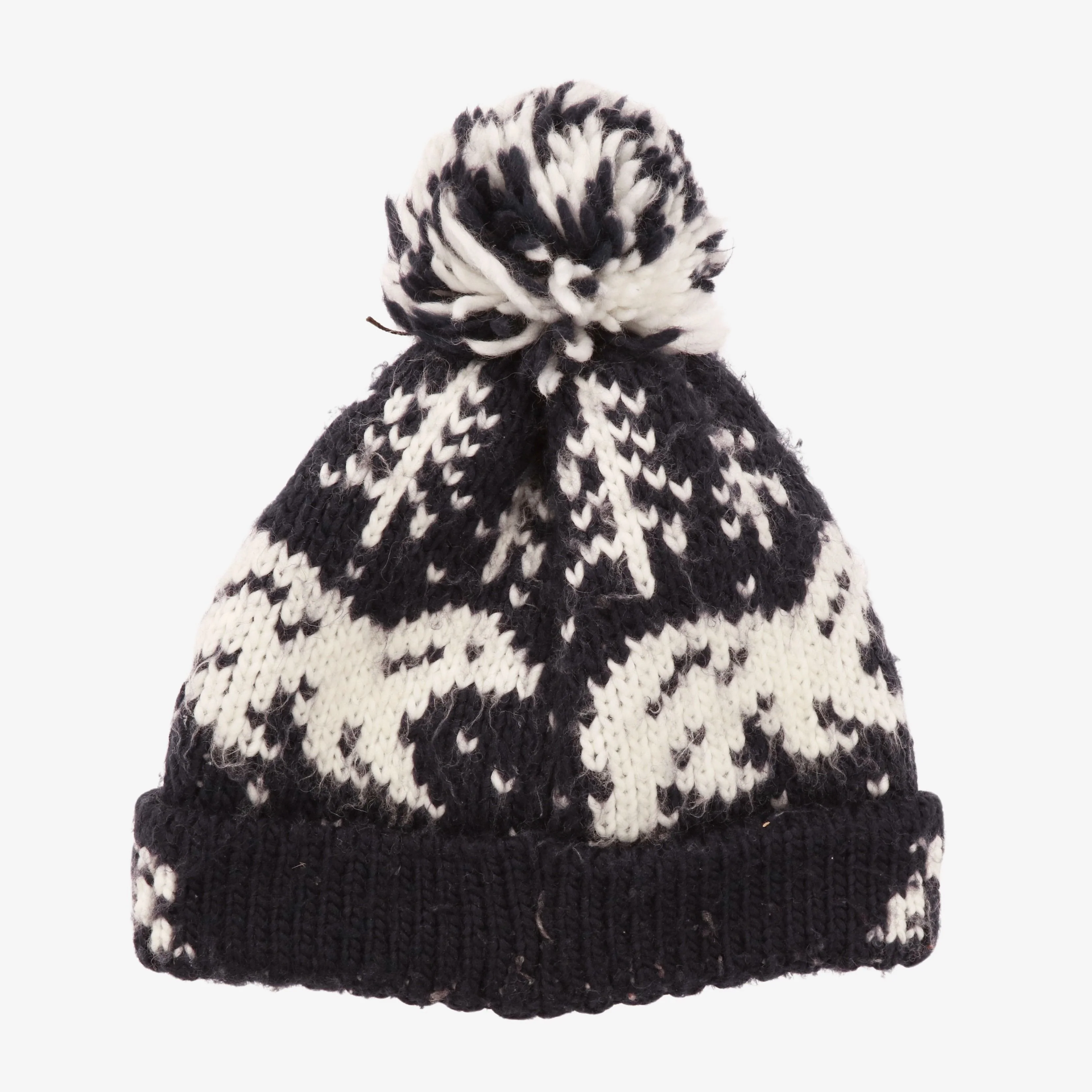 Wool Knit Bobble Beanie - Image 2