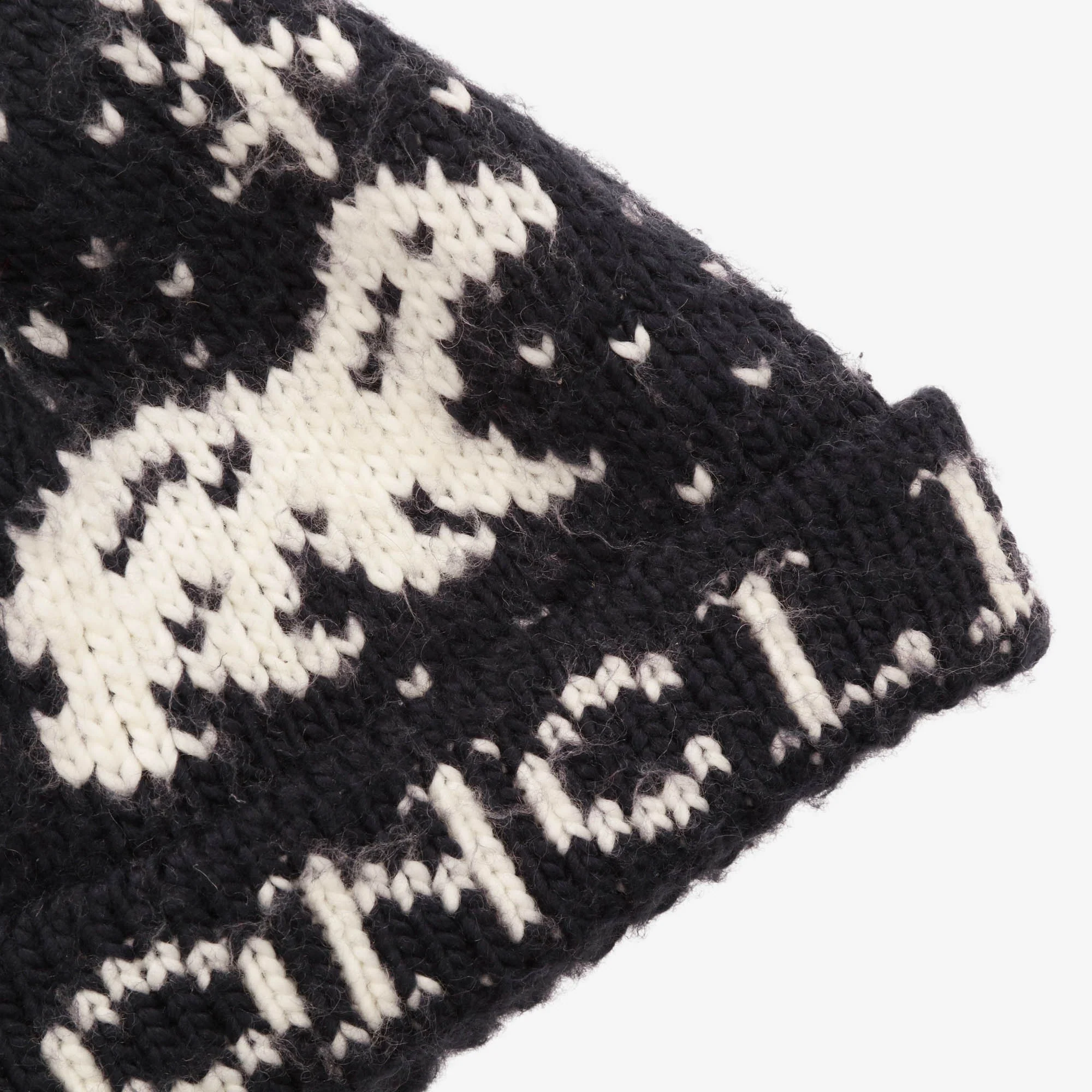Wool Knit Bobble Beanie - Image 3