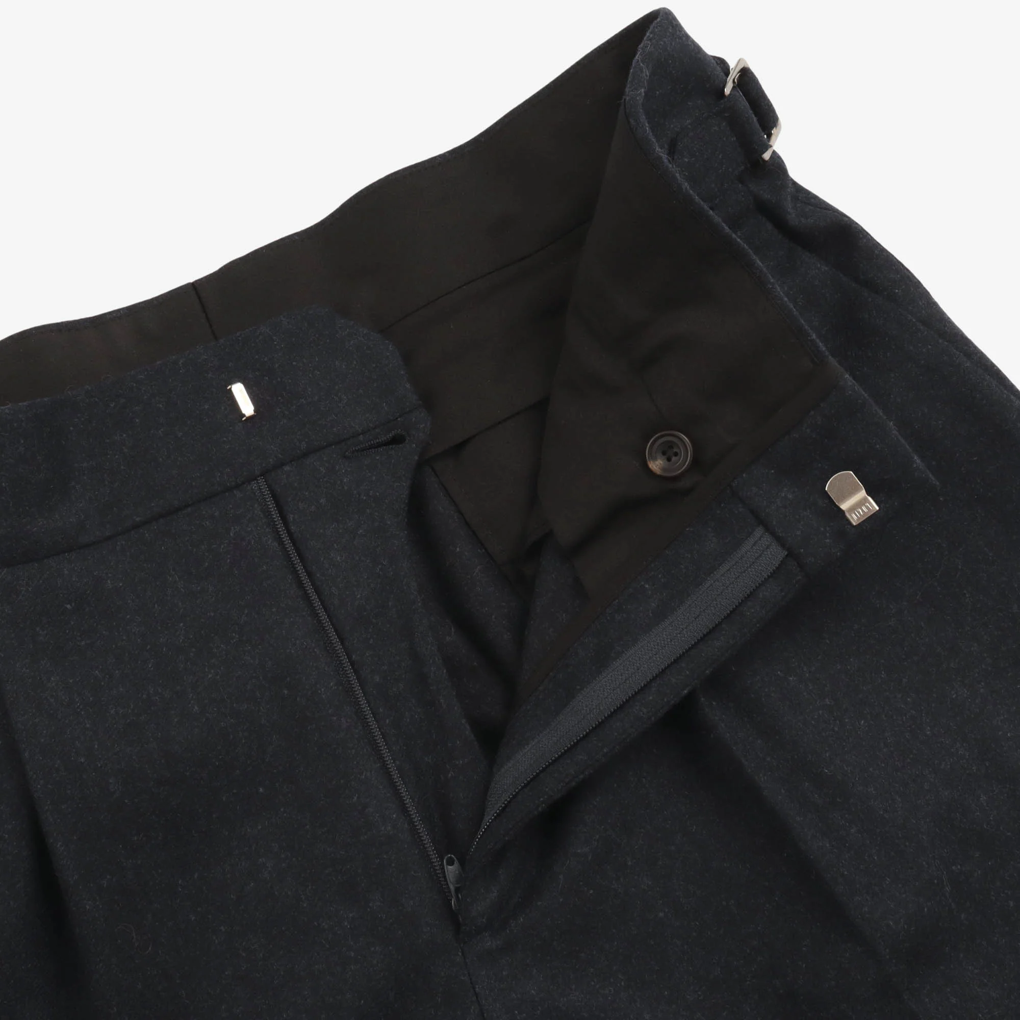 Wool Pleated Trousers - Image 3