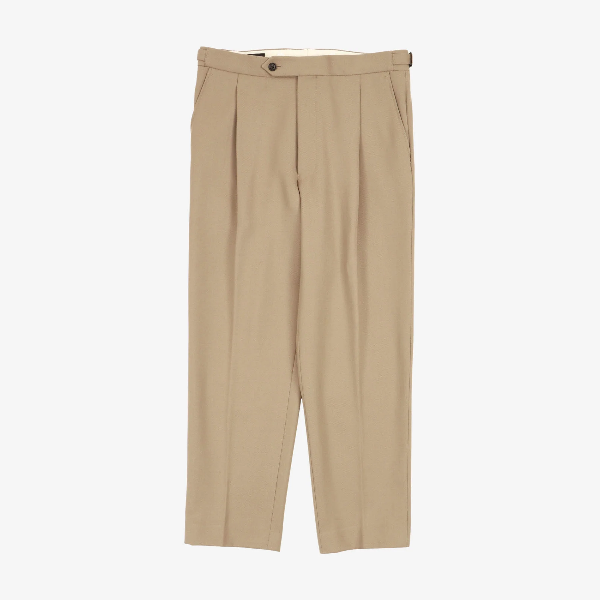 Wool Pleated Trousers (32W X 27L)