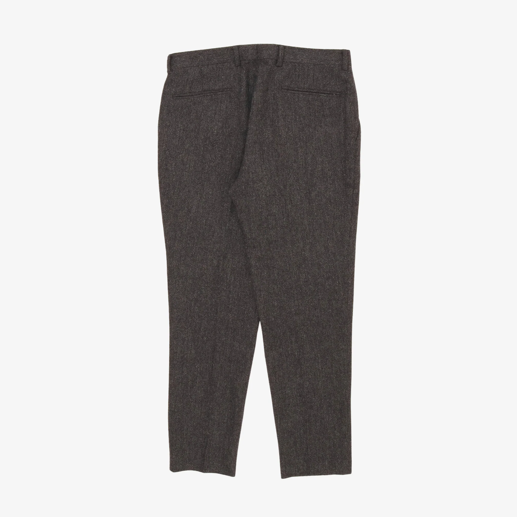 Wool Pleated Trousers (34W X 30L) - Image 2