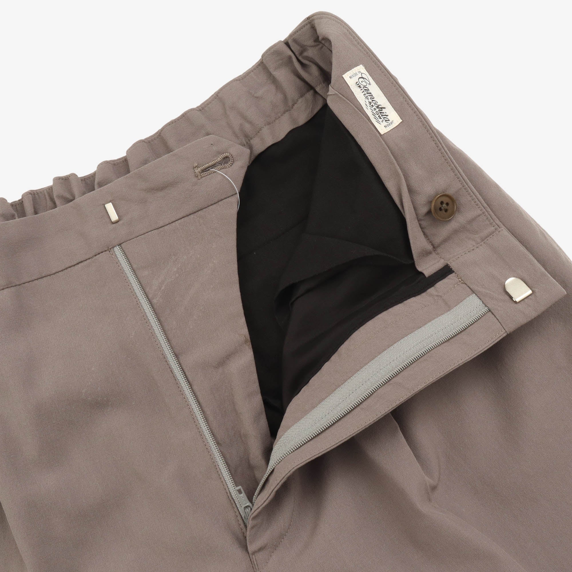 Wool Silk Pleated Easy Pants (36W X 30.5L) - Image 6
