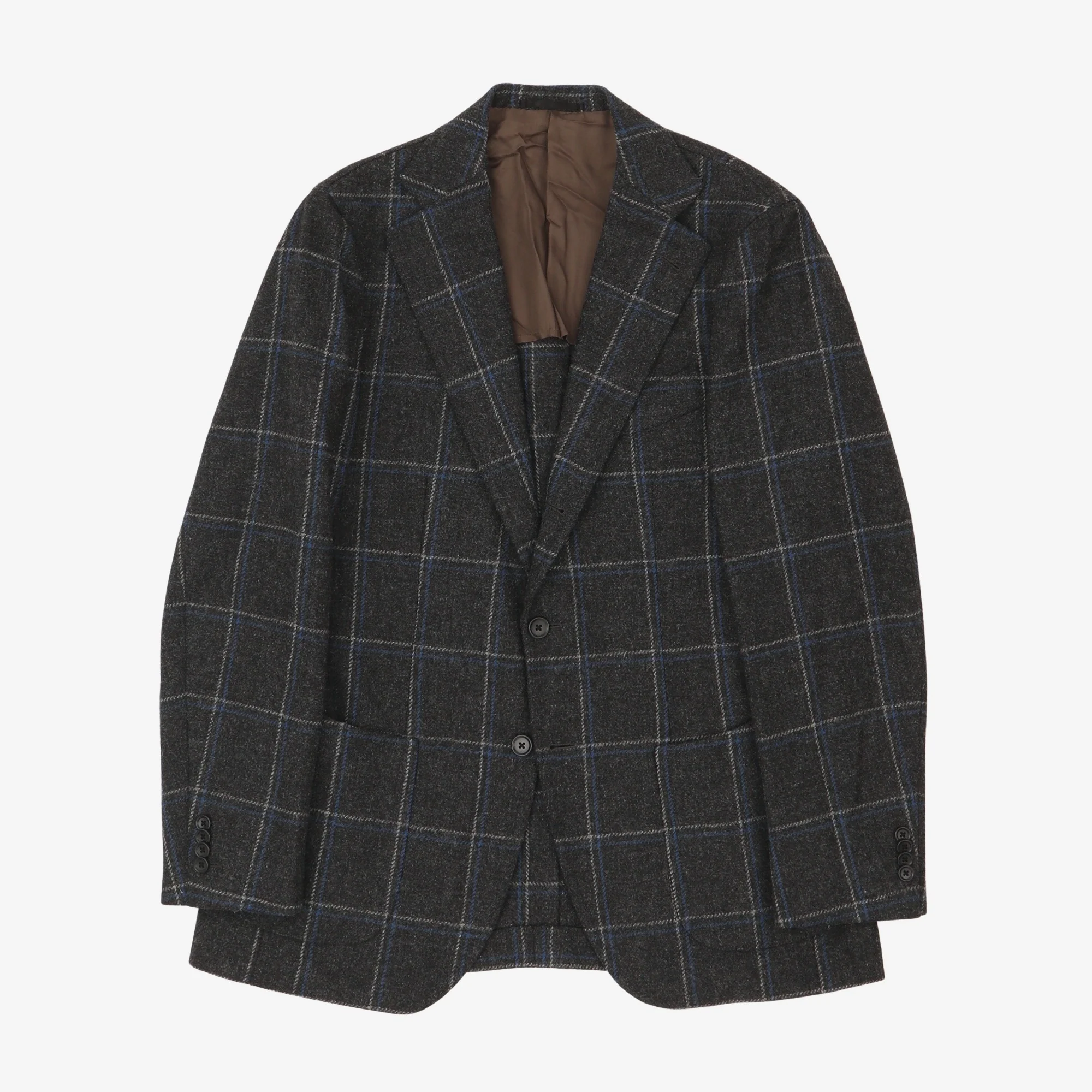 Wool Windowpane Blazer