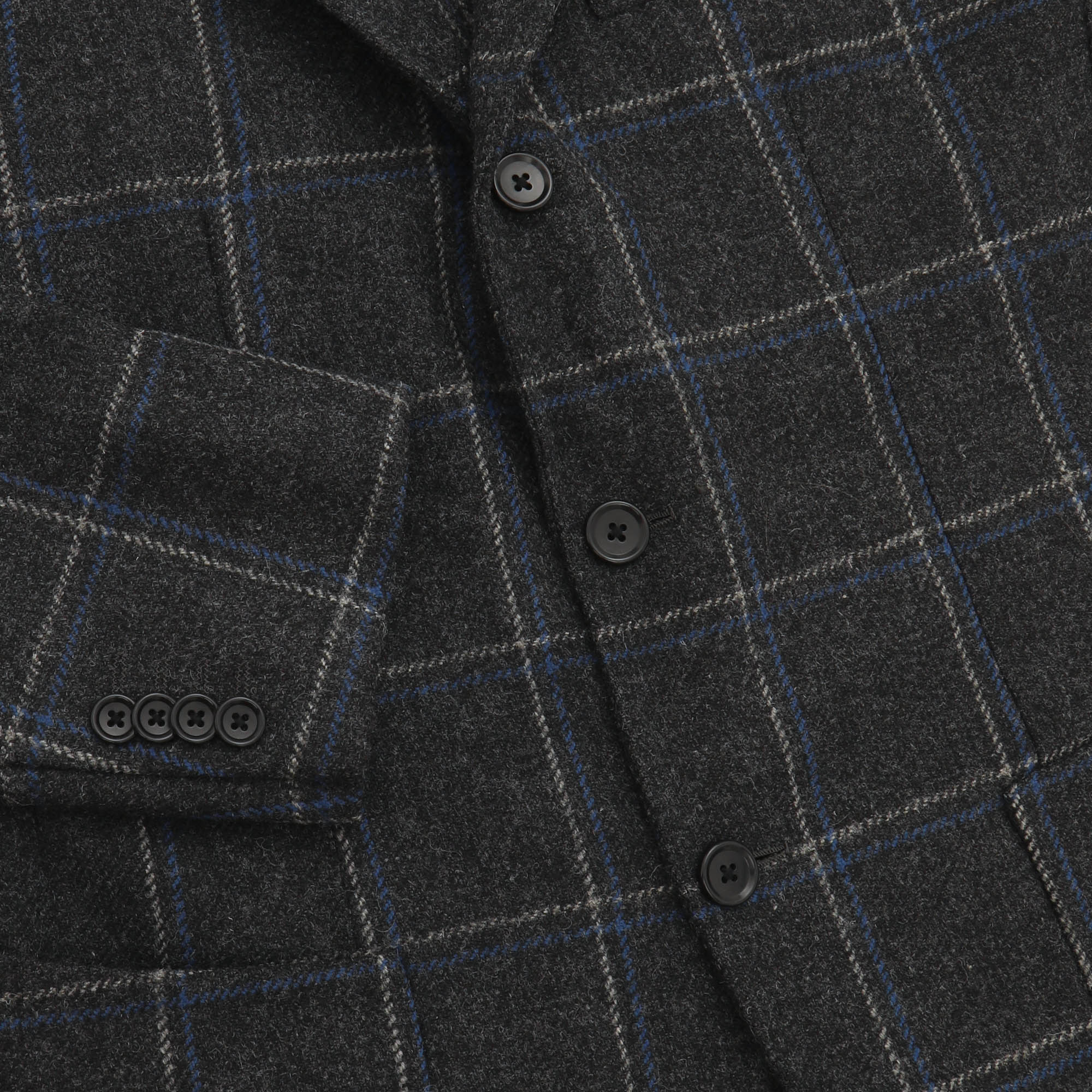 Wool Windowpane Blazer - Image 4