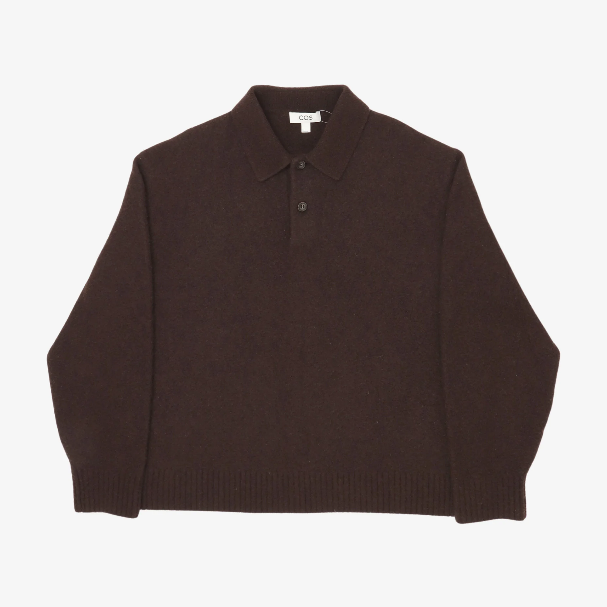 Wool Yak Polo Sweater